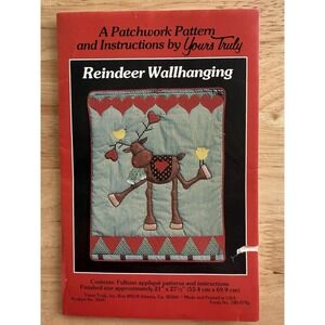 Reindeer Wallhanging, A Patchwork Pattern by Yours‎ Truly Uncut